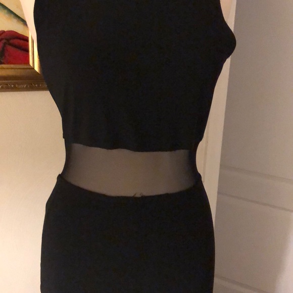 Vintage Sexy Black Dress - Picture 2 of 5